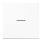 JUNG - Tecla pulsador simple con visor LS blanco alpino