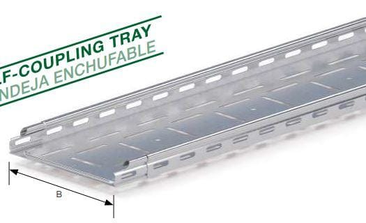 INTERFLEX - VIATEC BANDEJA PERFORADA ENCHUFABLE  35 X 100 MM H