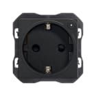 SIMON - Base de enchufe SIMON 270 IO schuko negro mate