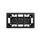 SIMON - Caja de superficie SIMON 270 con 2 elementos negro mate