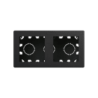 SIMON - Caja de superficie compacta SIMON 270 con 2 elementos negro mate