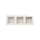 SIMON - Caja de superficie compacta SIMON 270-EMPOTRAR con 3 elementos blanco mate