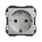 SIMON - Base de enchufe SIMON 270 schuko con embornamiento por tornillo aluminio