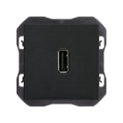 SIMON - Conector SIMON 270 USB datos tipo A negro mate
