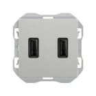 SIMON - Cargador SIMON 270 USB doble 2,1A tipo A+A aluminio