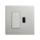 SIMON - Kit monoblock SIMON 270 conmutador pulsante+cargador USB A2,1A SMATCHARGE aluminio