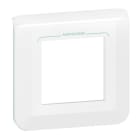 LEGRAND - Placa Mosaic - 2 módulos - Blanco antibacteriano
