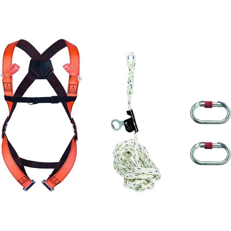 DELTA PLUS - Kit arnés 2 punto+AN06320 20m+2 mosquetón XXL