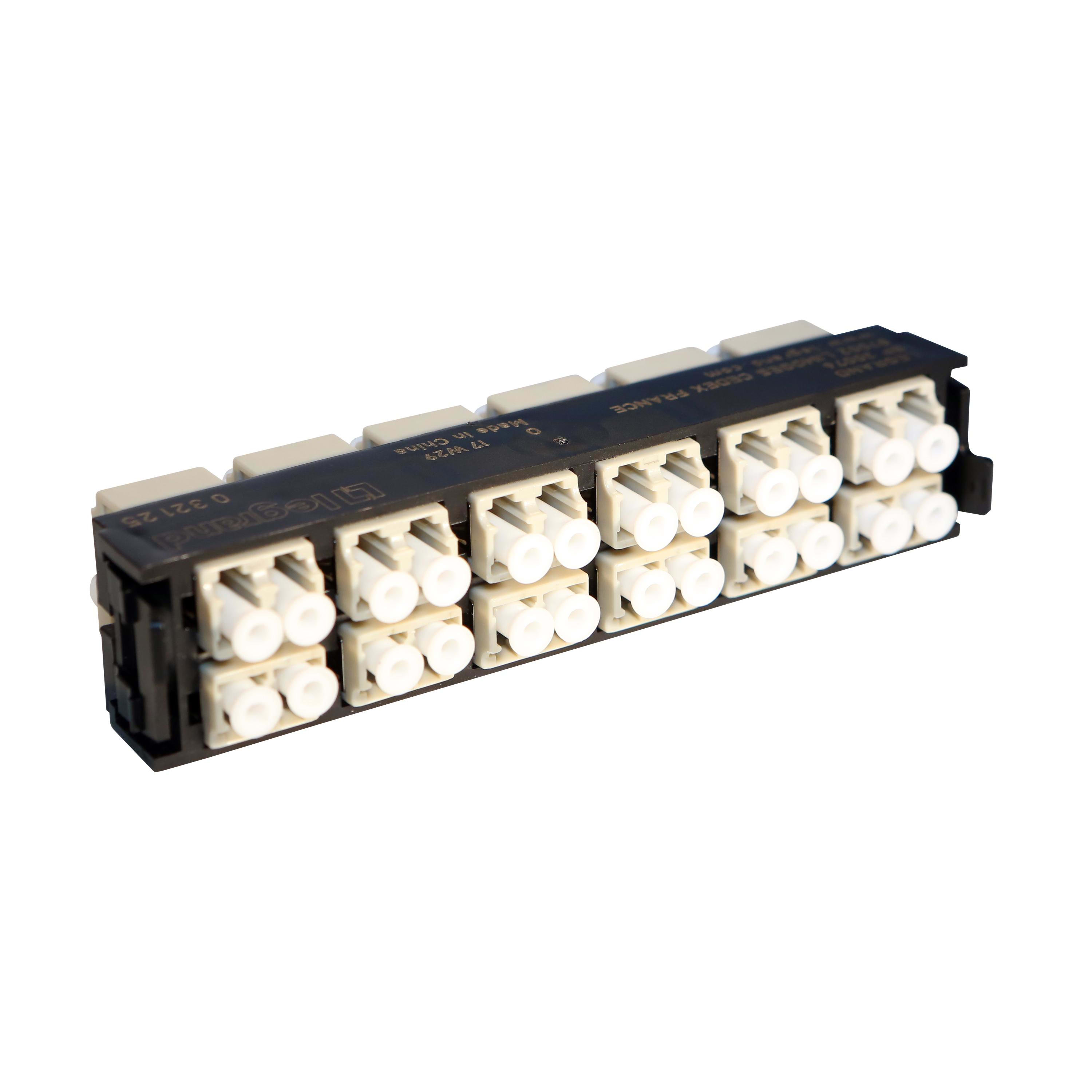 LEGRAND - Bloques fibra óptica multimodo (62,5-50/125 -m) alta densidad dúplex SC 24 fibra