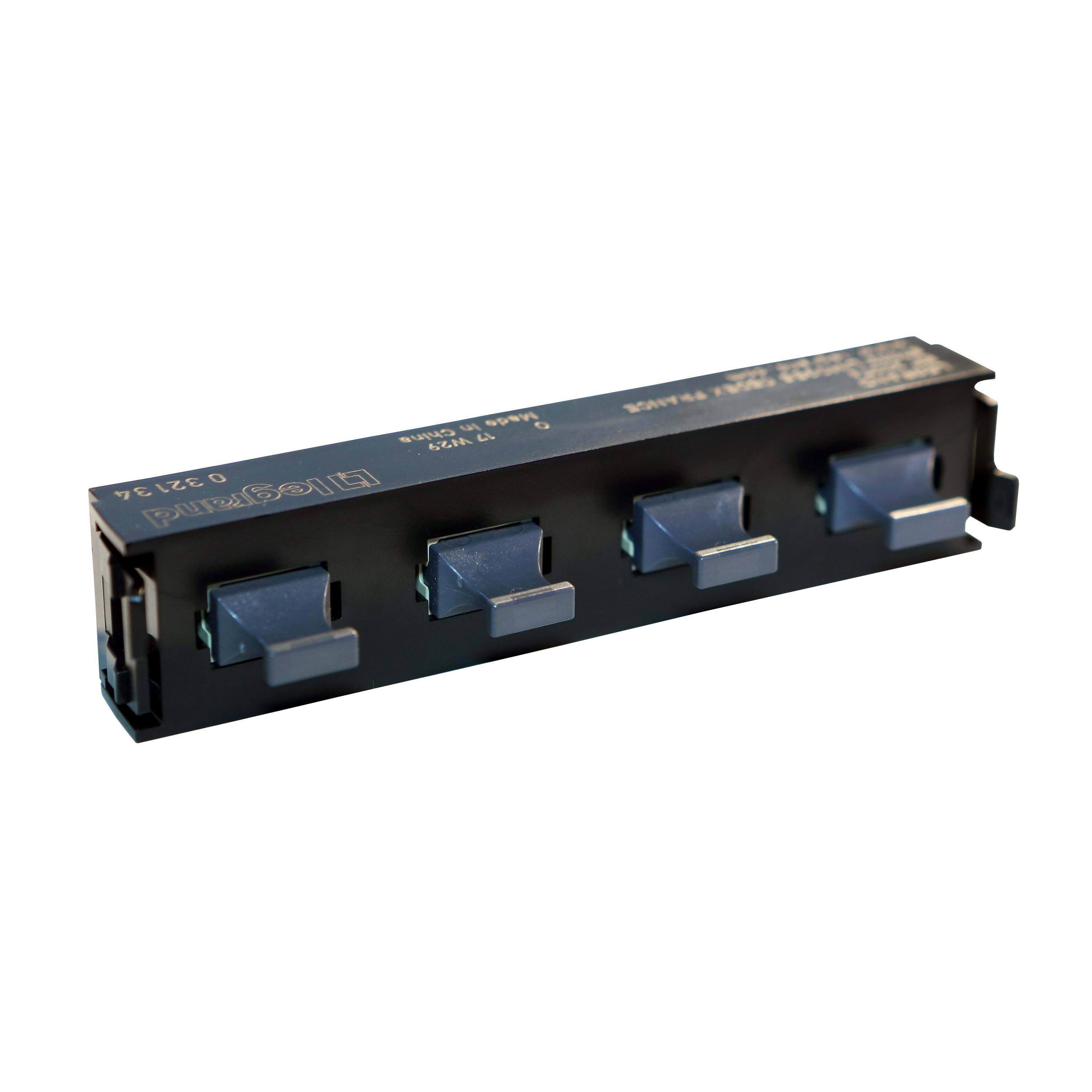 LEGRAND - Bloques fibra óptica multimodo (62,5 y 50/125 -m) adaptador pasante multimodo 4 MPT