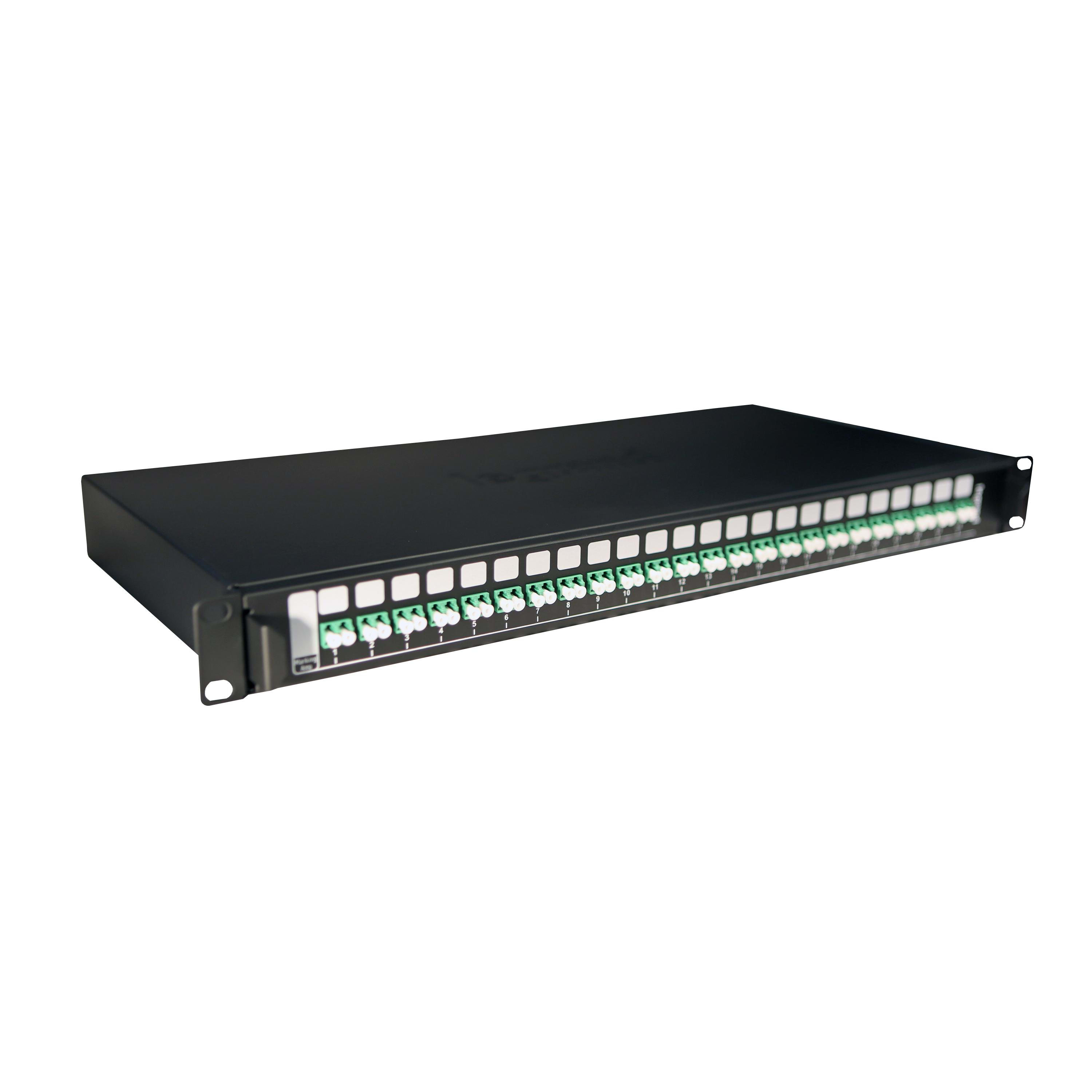 LEGRAND - Bandeja óptica equipada 19" deslizante 24 LC APC monomodo dúplex para 48 fibras