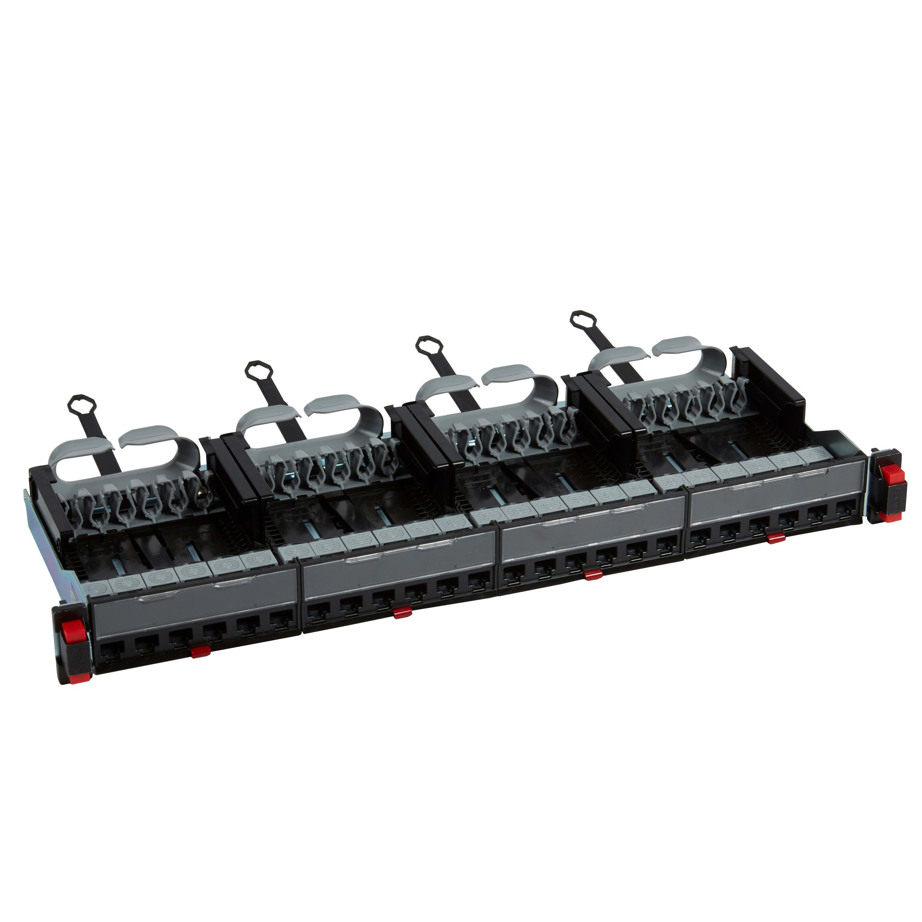 LEGRAND - Panel de conexión recto equipado con 24 conectores RJ45 LCS³ Cat. 5e UTP - 1U