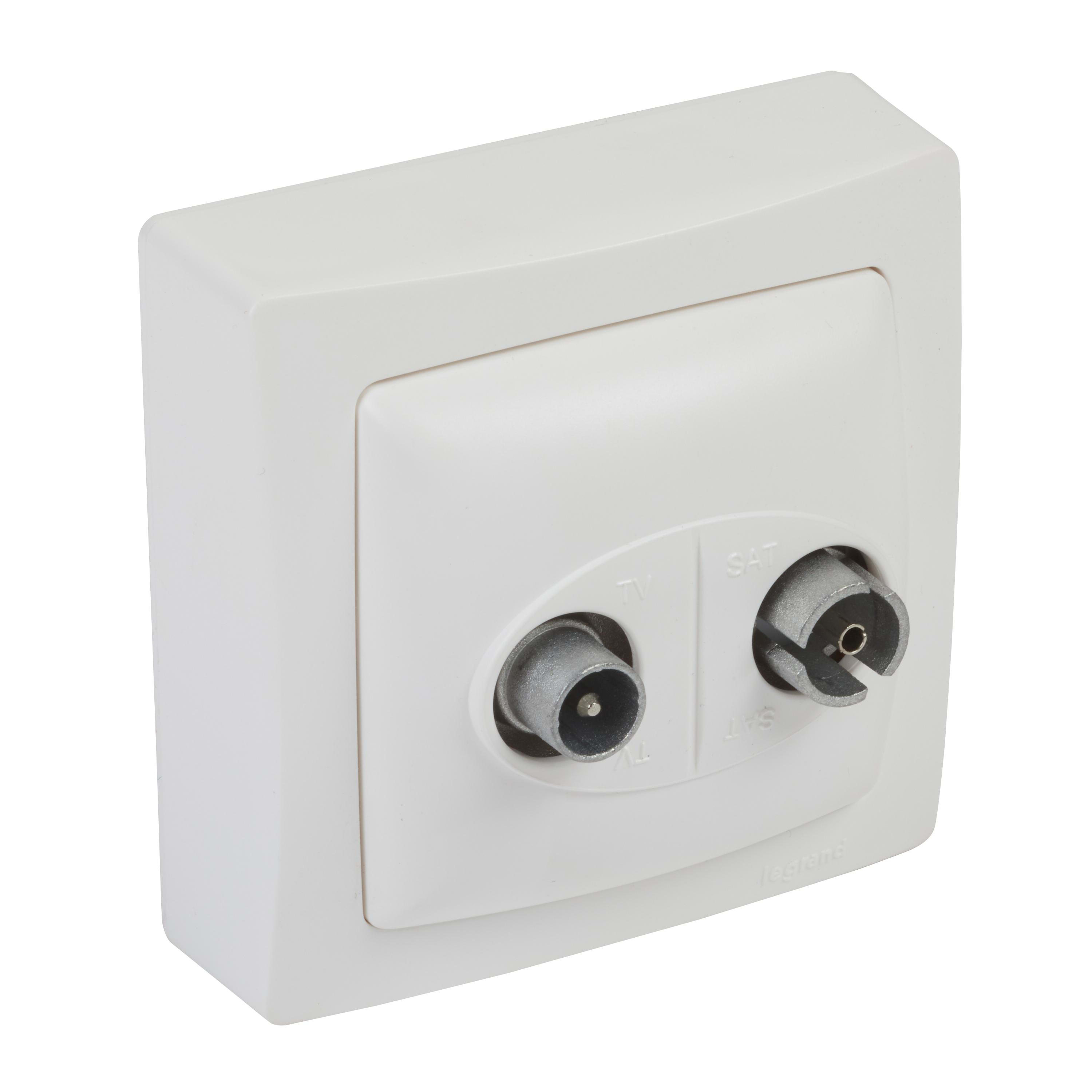 LEGRAND - Base TV/R-SAT final - Oteo - monobloc -10 dB - 2400 MHz - Blanco