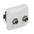 LEGRAND - Base TV/R-SAT intermedia - Oteo - componible - 14 dB - 2400 MHz - Blanco