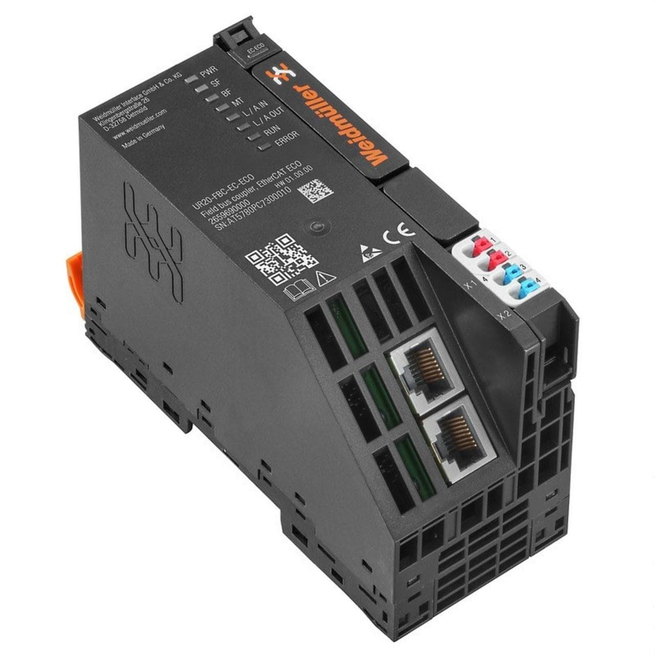 WEIDMULLER - Cabecera de bus de campo de E/S remoto EtherCAT UR20-FBC-EC-ECO
