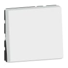 LEGRAND - Conmutador Mosaic EasyLed - 2 módulos - 10 AX - Blanco antibacteriano