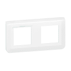 LEGRAND - Placa Mosaic - 2x2 módulos - Horizontal - Blanco antibacteriano