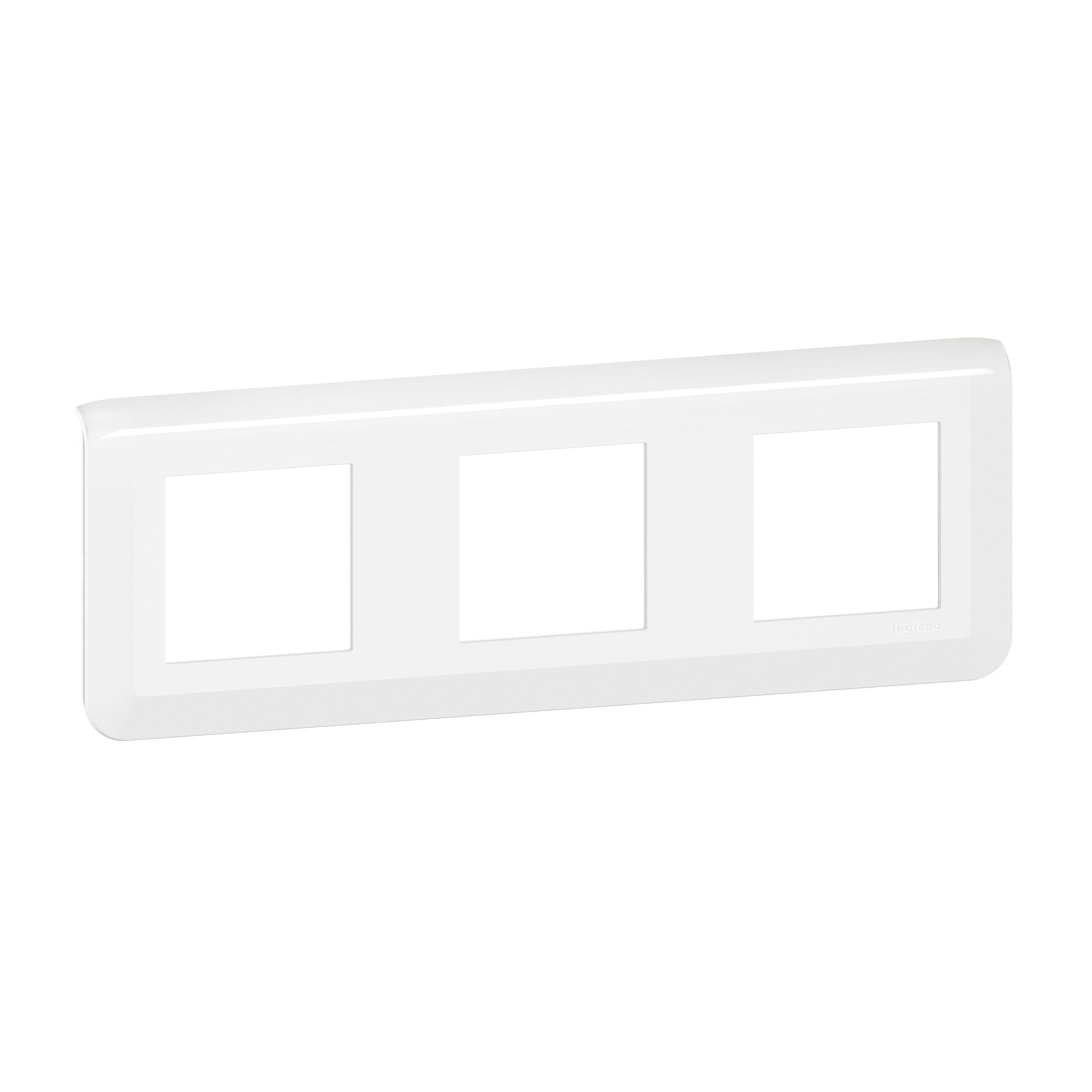 LEGRAND - Placa Mosaic - 3x2 módulos - Horizontal - Blanco