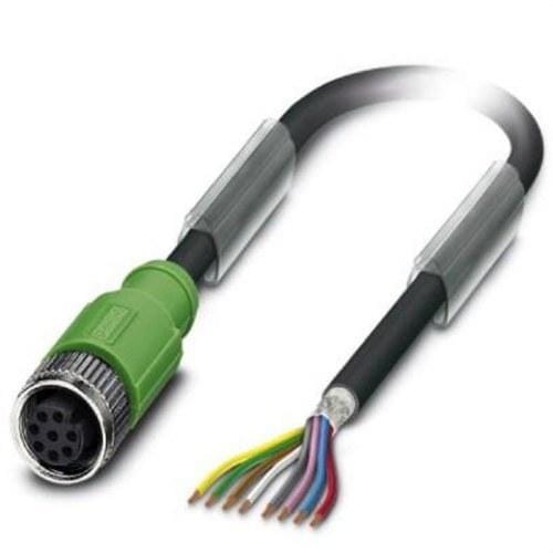 PHOENIX CONTACT - Cable para sensores/actuadores SAC-8P-20,0-PUR/M12FS SH negro grisáceo RAL 7021