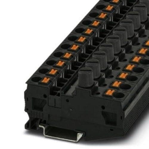 PHOENIX CONTACT - Borne de carril para fusible PT 6-DREHSI (5x20) negro