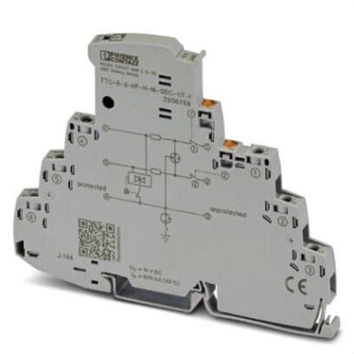 PHOENIX CONTACT - Protección contra sobretensiones TTC-6-3-HF-F-M-12DC-UT-I