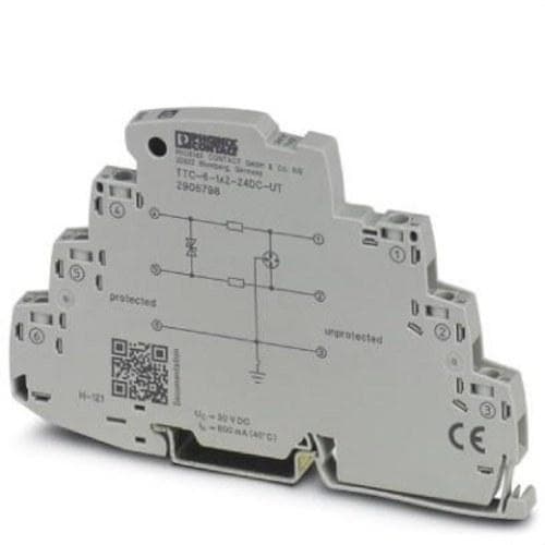 PHOENIX CONTACT - Protección contra sobretensiones TTC-6-1X2-24DC-UT