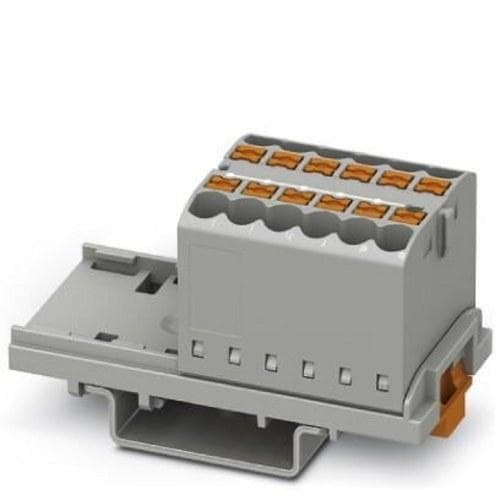 PHOENIX CONTACT - Bloque para distribución PTFIX 12X2,5-NS35 GY