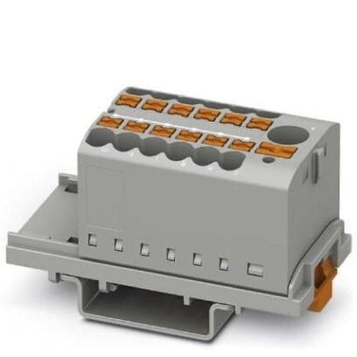 PHOENIX CONTACT - Bloque para distribución PTFIX 6/12X2,5-NS35 GY