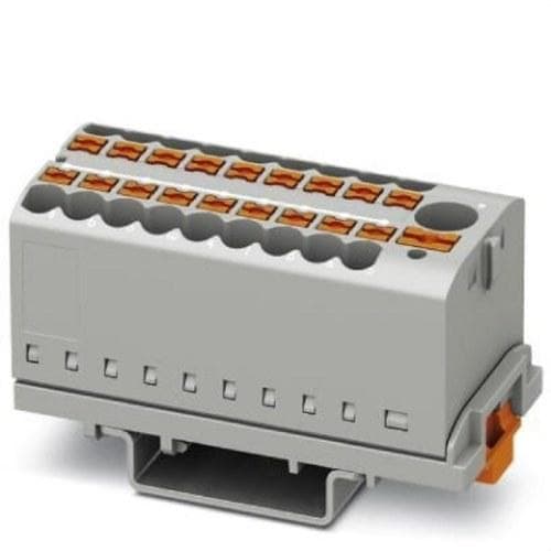PHOENIX CONTACT - BLQ.DISTR.PTFIX 6/18X2,5-NS35 GY,BLQ.ALINEACIÓN VT.ALIM.ITGDA.CX.PUSH-IN,19 CX