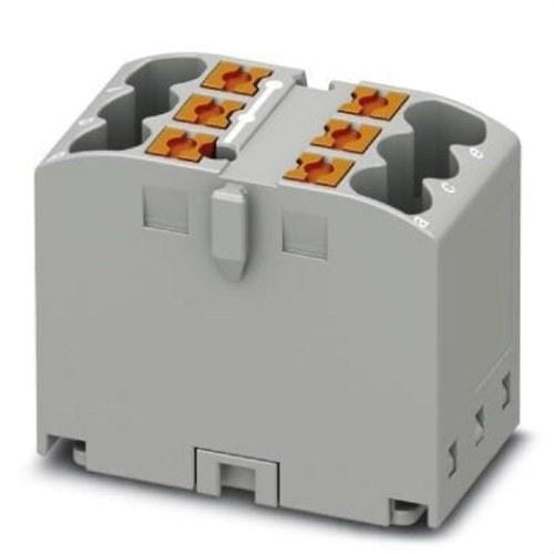 PHOENIX CONTACT - BLQ.DISTR.PTFIX 6X2,5 GY,BNE.BA.CX.PUSH-IN,2 CX.SECCIÓN: 0,14-4mm²,AWG: 26 -12