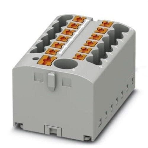 PHOENIX CONTACT - BLQ.DISTR.PTFIX 6/12X2,5 GY,BNE.BA.ALIM.CX.PUSH-IN,13 CX.SECCIÓN: 0,14-4mm²,AWG: