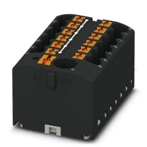 PHOENIX CONTACT - BLQ.DISTR.PTFIX 6/12X2,5 BK,BNE.BA.ALIM.CX.PUSH-IN,13 CX.SECCIÓN: 0,14-4mm²,AWG:
