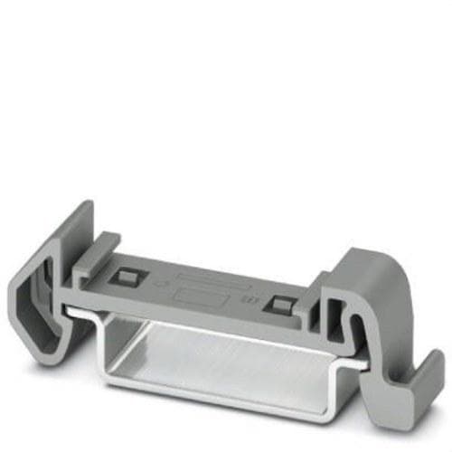 PHOENIX CONTACT - Adaptador PTFIX-NS35A-FIX para carril, con función de Soporte final, anchura: 10,3mm, altura: 12mm, gris, montaje: NS 35/7,5, NS 35/15