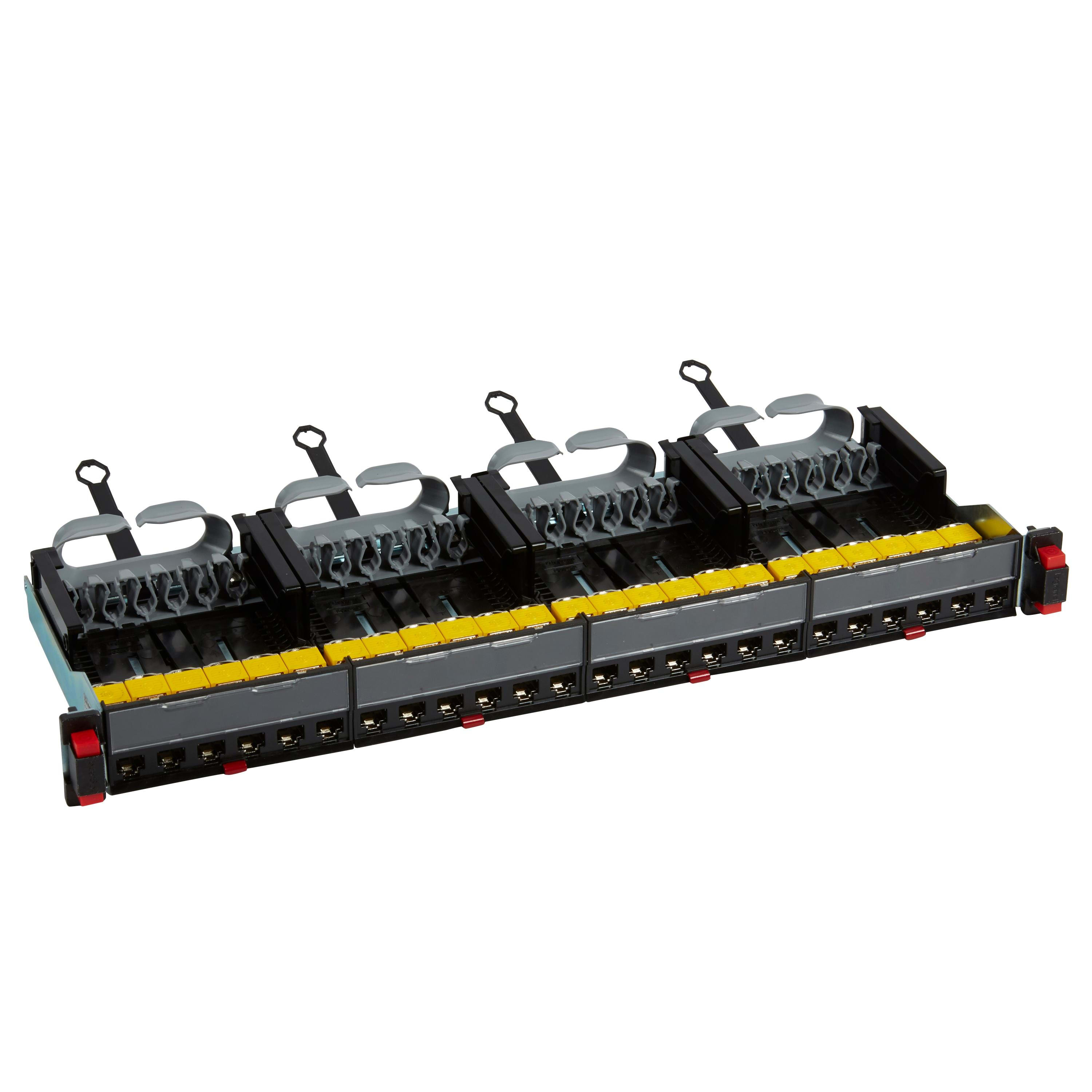 LEGRAND - Panel de conexión recto equipado con 24 conectores RJ45 LCS³ Cat. 6A UTP - 1U