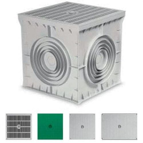 GAESTOPAS - Tapa rejilla para arqueta 400x400x400mm gris