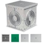 GAESTOPAS - Tapa rejilla para arqueta 400x400x400mm gris