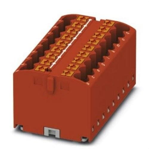 PHOENIX CONTACT - BLQ.DISTR.PTFIX 18X2,5 RD,BNE.BA.CX.PUSH-IN,18 CX.SECCIÓN: 0,14-4mm²,AWG: 26 -12