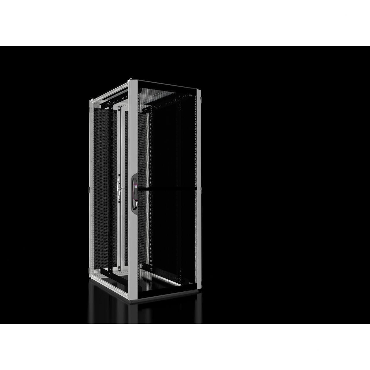 RITTAL - Rack VX/IT estándar puerta perforada 800x2000x1000mm RAL 7035 para redes / servidores con guías perfil de 19"