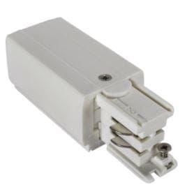 POWERGEAR - ALIMENTACION IZQUIERDA P/CARRIL TRIFASICO BLANCO