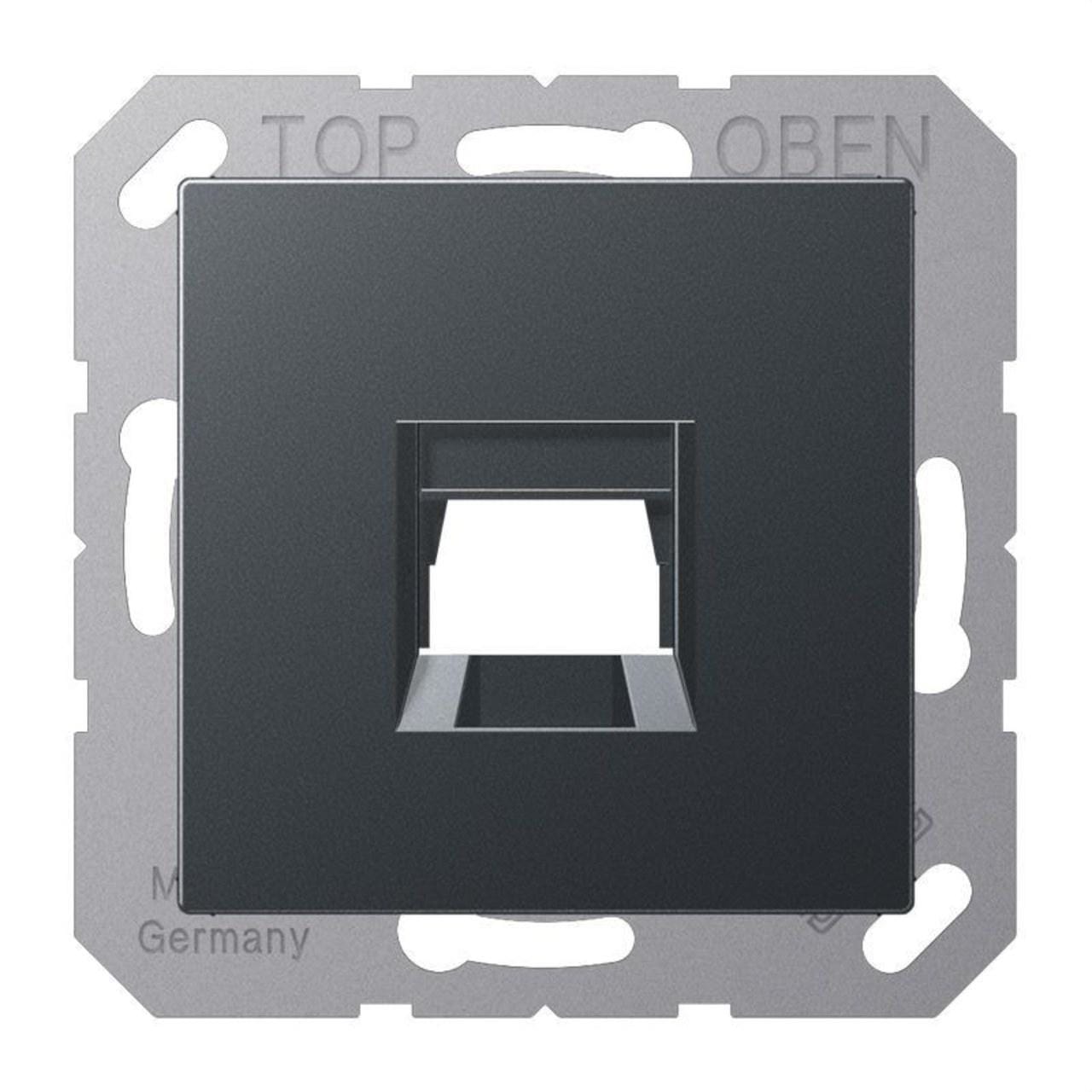 JUNG - PLACA MODULAR JACK 1 TOMA A ANTRACITA