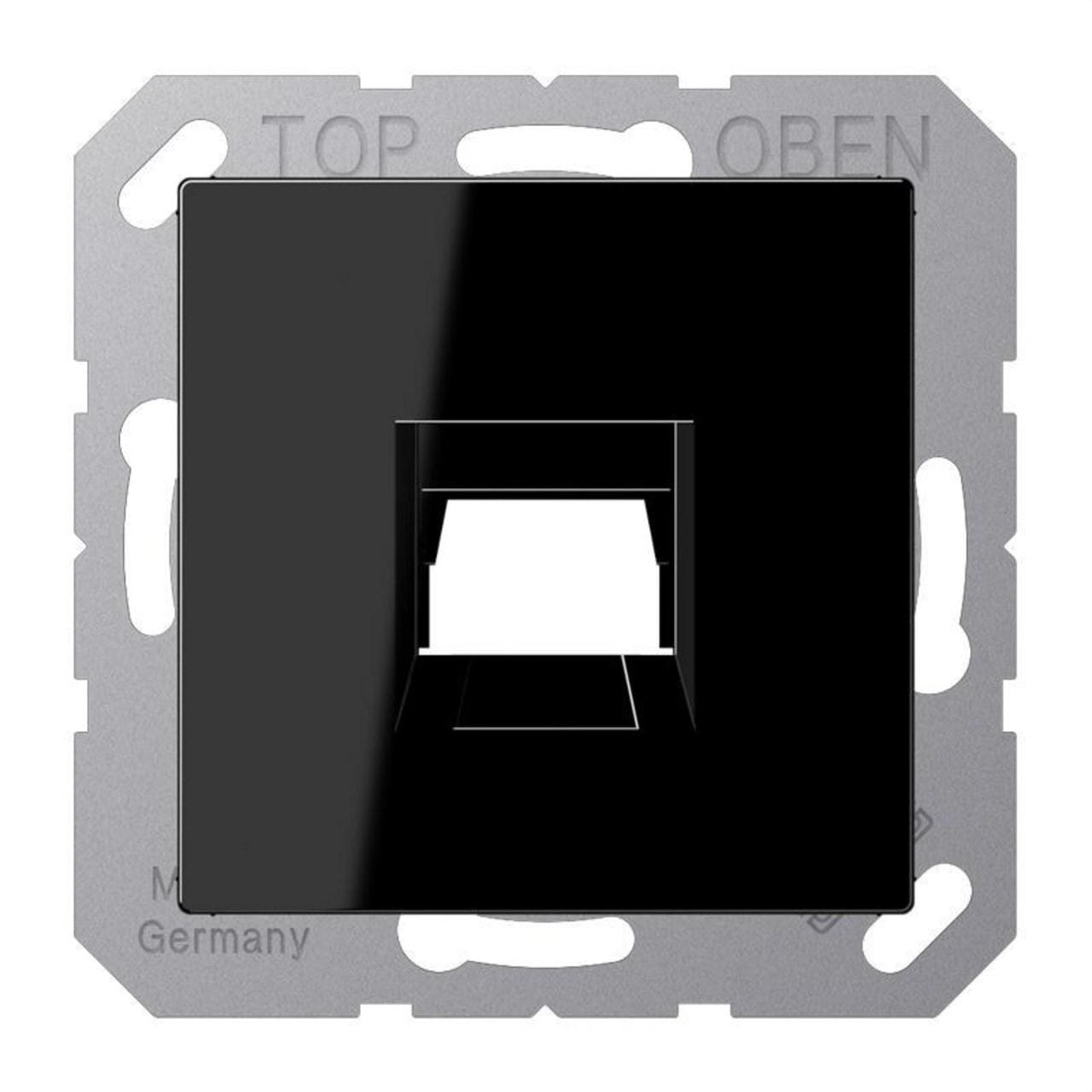 JUNG - Placa modular Jack 1 toma A1569-15WESW A negro