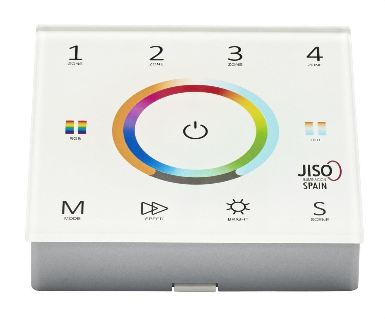 JISO - Panel Táctil 5 en 1, 4 zonas 3VDC (AAAx2) + RF2,4G