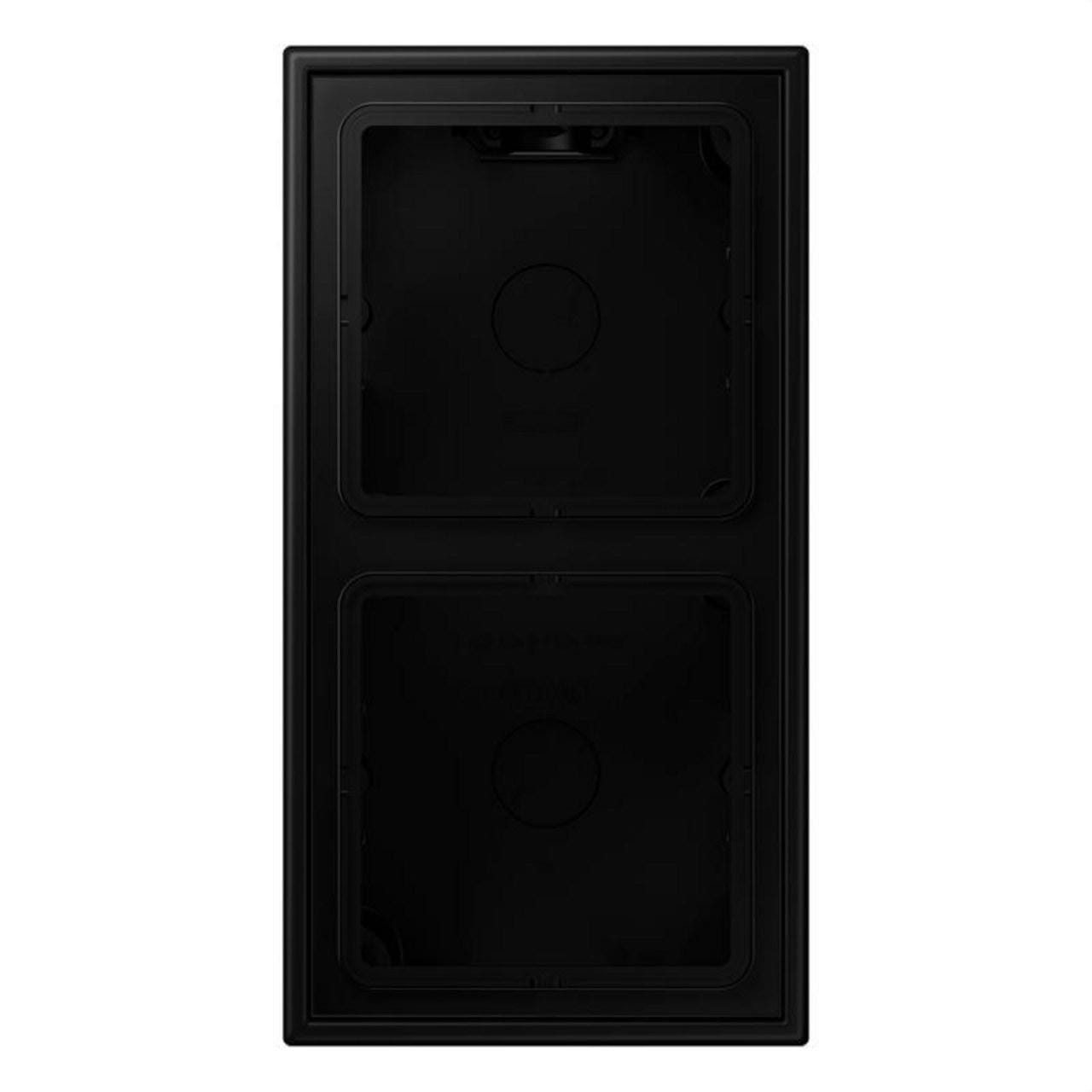 JUNG - CAJA SUPERFICIE X2 LS NEGRO MATE
