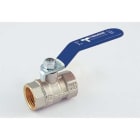 TIEMME - Válvula de esfera 2380B MISTRAL H-H 1.1/2" ISO228 con palanca de acero plana, plástico azul oscuro para agua