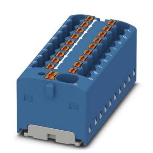 PHOENIX CONTACT - Bloque para distribución PTFIX 4/18X1,5 BU 450V 17,5A conexión push-in azul
