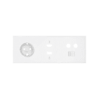 SIMON - Kit frontal SIMON 100 con 3 elementos+base+HDMI+USB+TV+RJ45 blanco mate