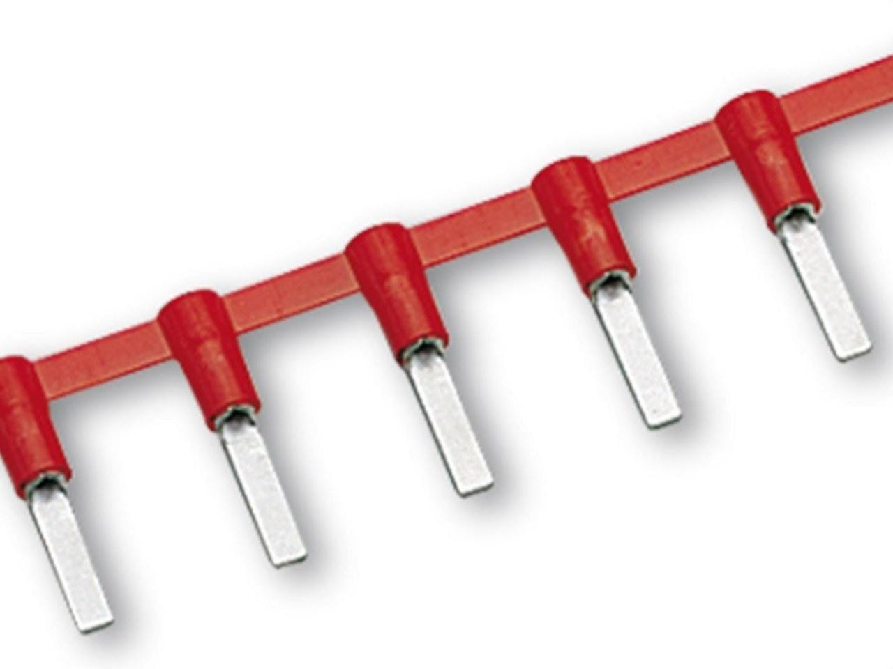 CEMBRE - Terminal puntera plana preaislado CRP-PP12/1 sección 0,25-1,5mm² largo 11,3mm rojo