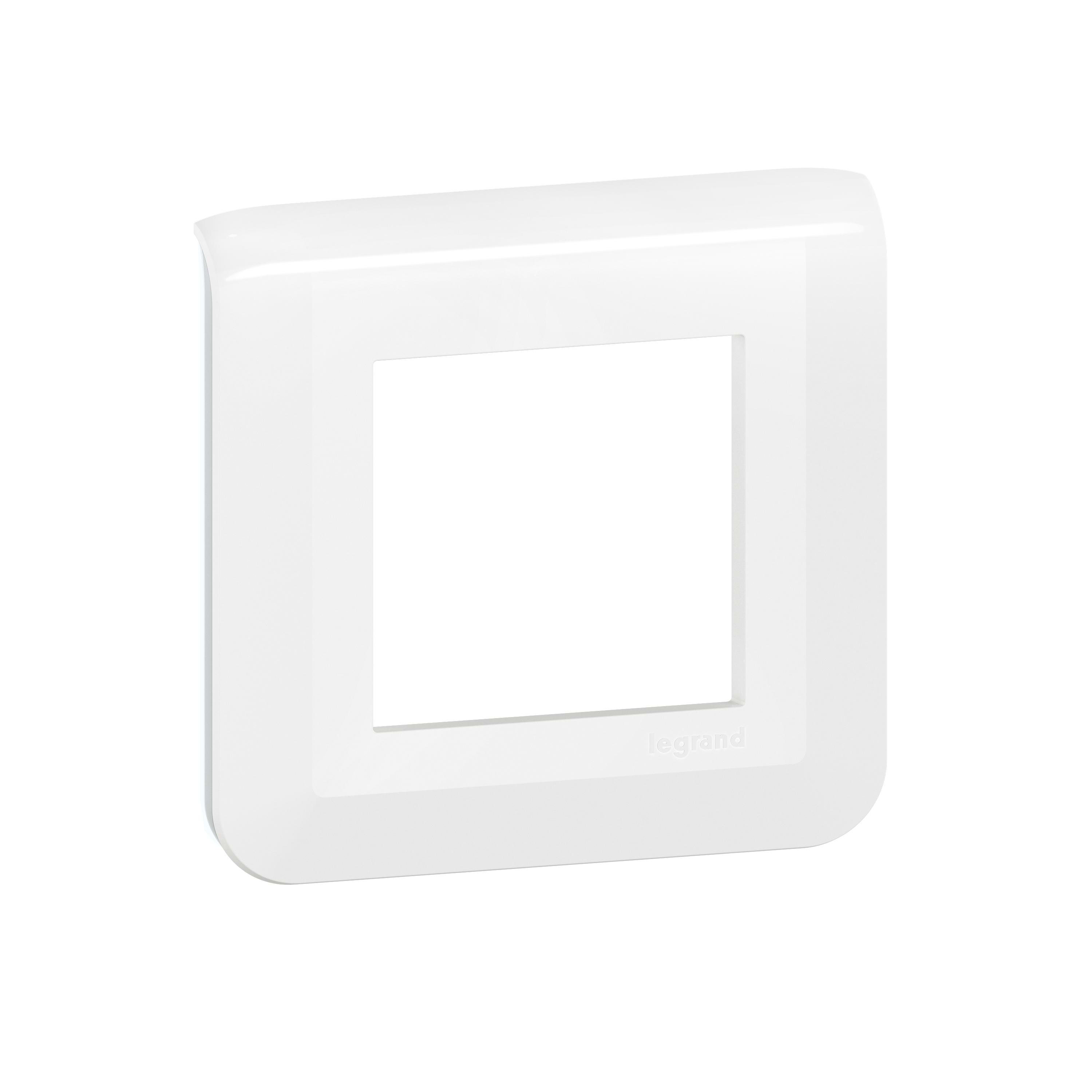 LEGRAND - Placa Mosaic - 2 módulos - Blanco