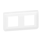 LEGRAND - Placa Mosaic - 2x2 módulos - Horizontal - Blanco