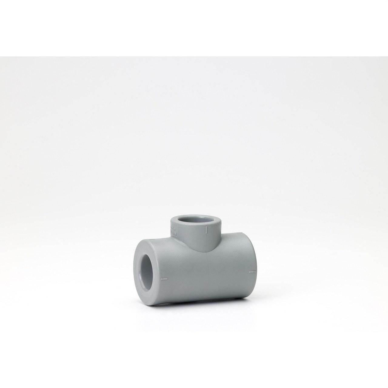 NIRON - Te reducida NIRON PREMIUM diámetro 25x20x20mm PPR soldar socket gris RA7050